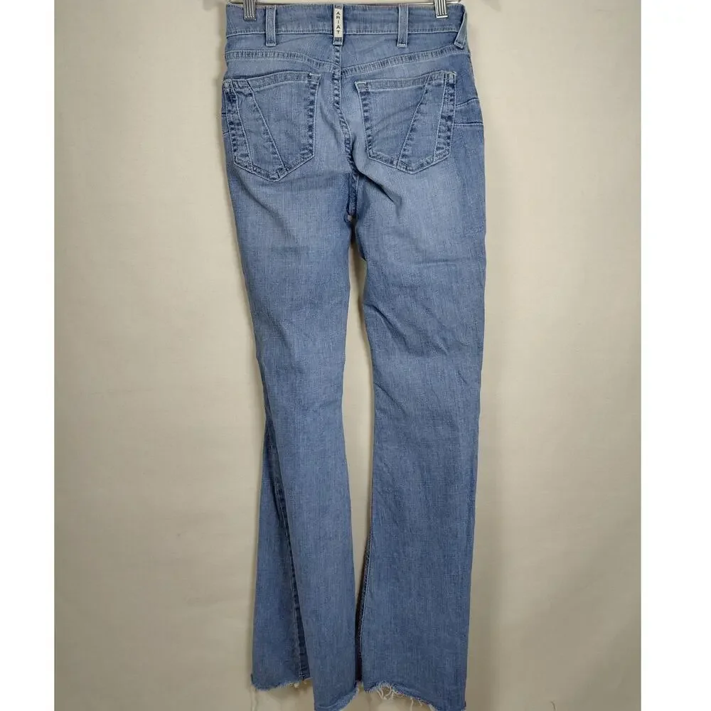 Ariat Real Alondra Blue Flared Jeans Women Size 26